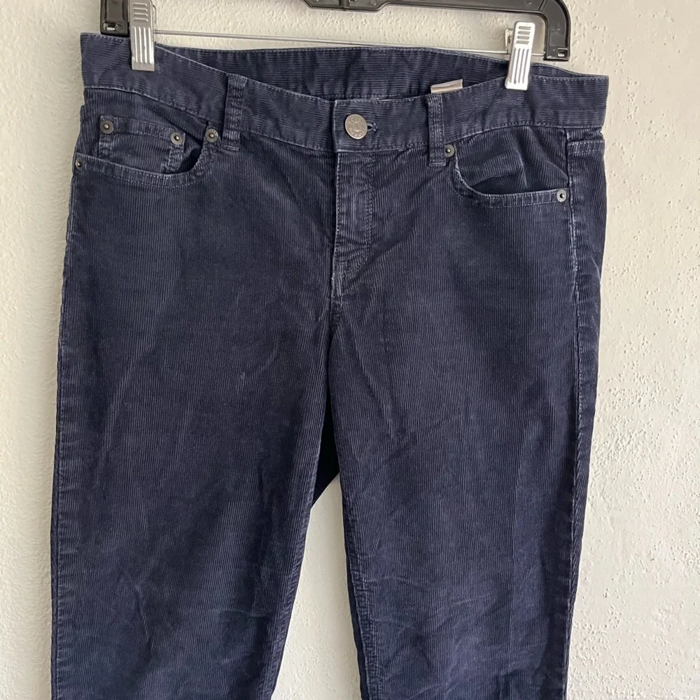 J. Crew Woman Navy City Fit Cotton Pant, Size 28R